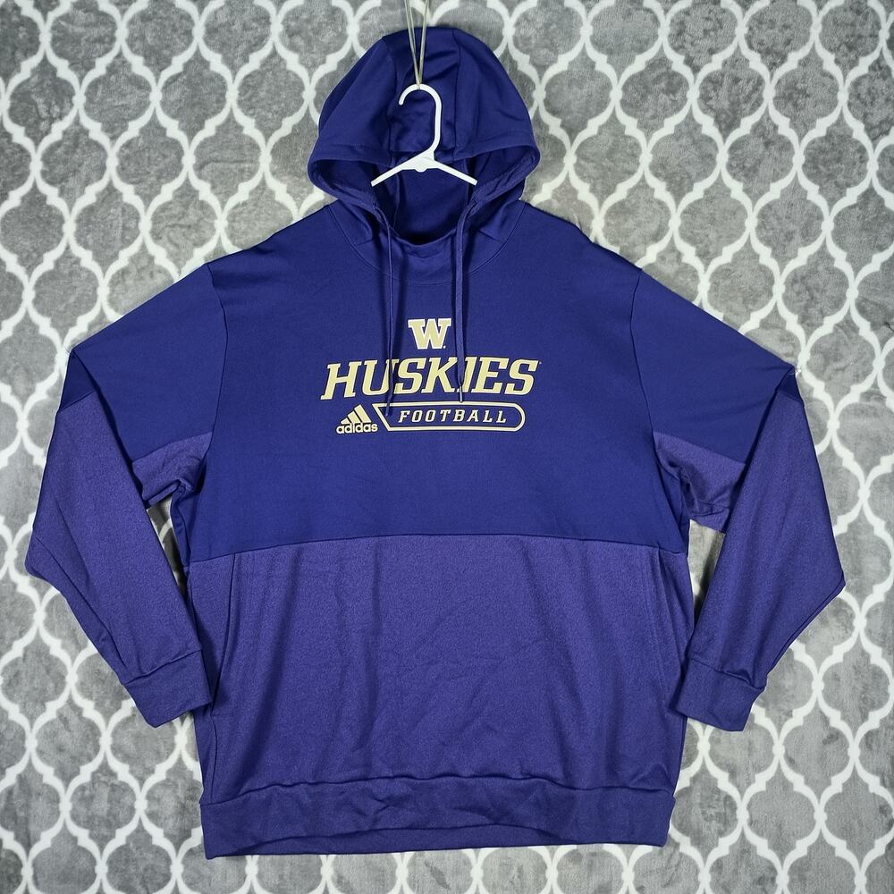 Washington Huskies‎ Hoodie Men 3XL Purple Adidas Pullover NCAA